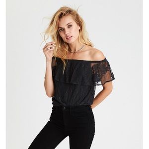 AEO Lacy Off-the-Shoulder Top